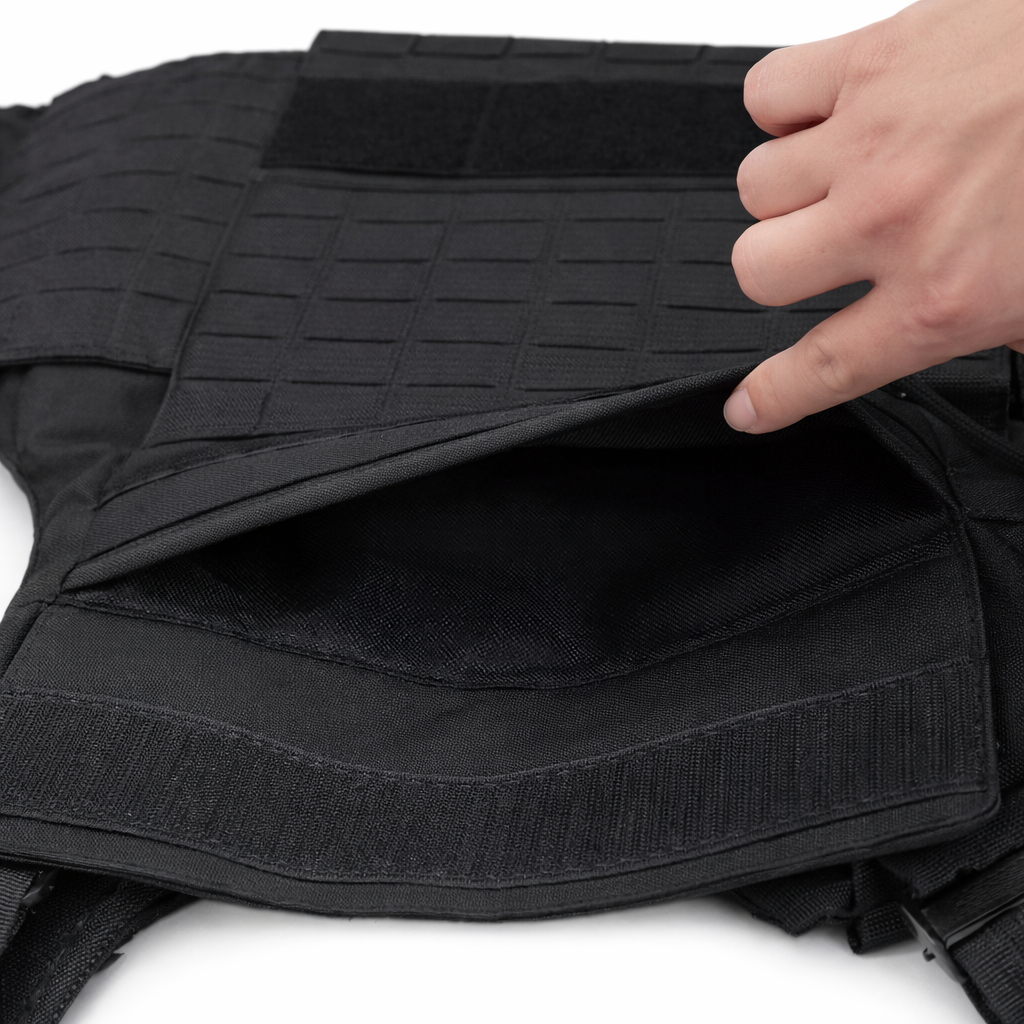 Bulletproof Vest — MOLLE System Adjustable Size, Capable of Accommodating Additional Ballistic Plates