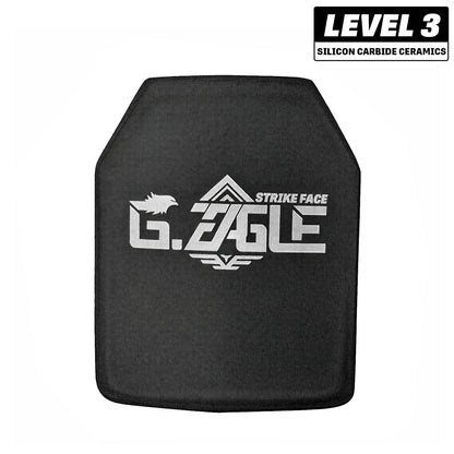 Level 3 Silicon Carbide Ceramics level 3 Ballistic Plate, 10*12 inch, 4.4 lb, bulletproof ceramic composite plate