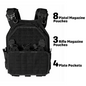Tactical Vest — 800D Oxford Fabric, MOLLE System, Quick-Release