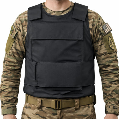 Level IIIA Bulletproof Vest — Adjustable Size, Capable of Accommodating Additional Ballistic Plates