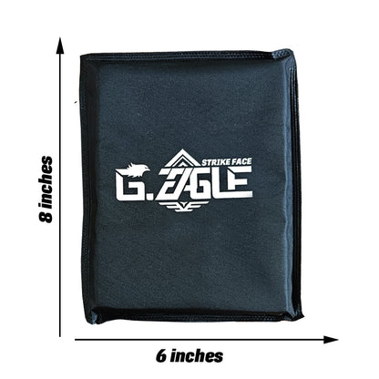 Level 3A Bulletproof Soft Waist Plate, 6x6 inches/6x8 inches, 0.45lb UHMWPE Polymer Bulletproof Fiber