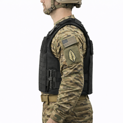 Bulletproof Vest — MOLLE System Adjustable Size, Capable of Accommodating Additional Ballistic Plates