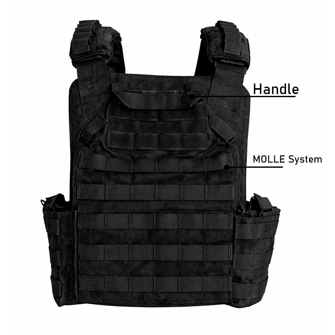 Tactical Vest — 800D Oxford Fabric, MOLLE System, Quick-Release