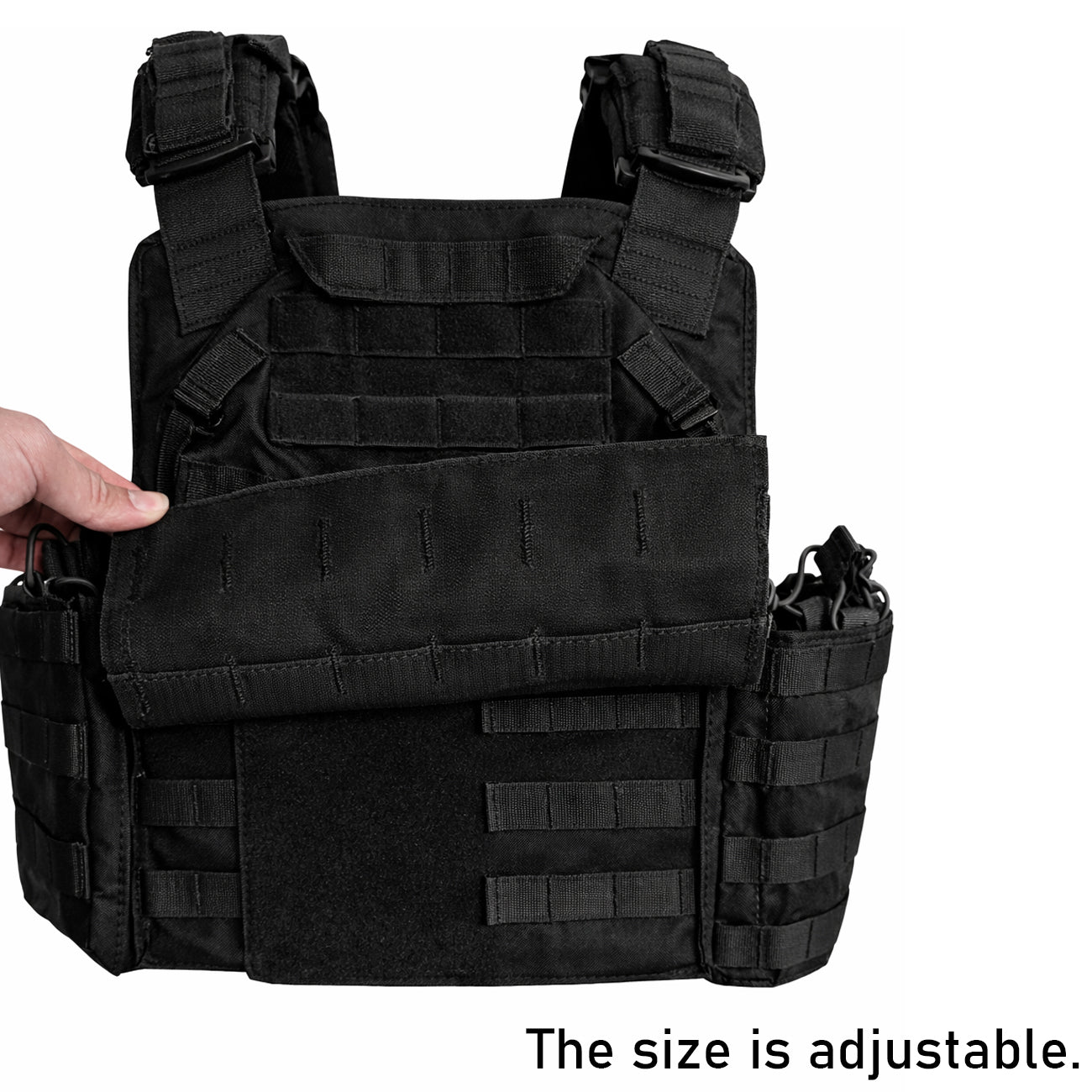 Tactical Vest — 800D Oxford Fabric, MOLLE System, Quick-Release