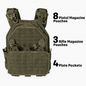 Tactical Vest — 800D Oxford Fabric, MOLLE System, Quick-Release