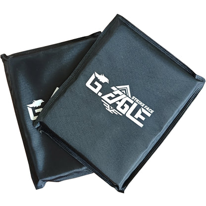 Level 3A Bulletproof Soft Waist Plate, 6x6 inches/6x8 inches, 0.45lb UHMWPE Polymer Bulletproof Fiber