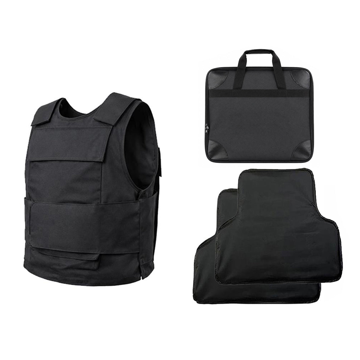 Level IIIA Bulletproof Vest — Adjustable Size, Capable of Accommodating Additional Ballistic Plates