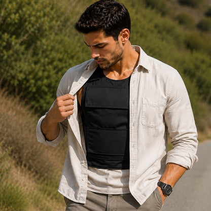 Level IIIA Bulletproof Vest — Adjustable Size, Capable of Accommodating Additional Ballistic Plates